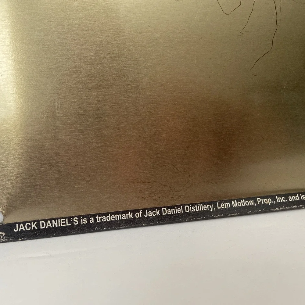 Jack Daniels Tennessee Whiskey Metal Tin Bar Sign Made In USA Man Cave‎ Decor